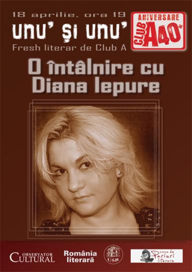 poze unu si unu fresh literar de club o intalnire cu diana iepure