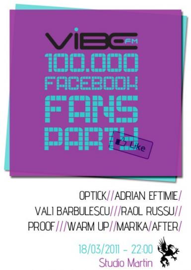 poze vibe fm 100 000 facebook fans party studio martin
