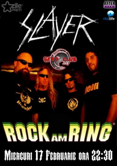 poze  videoproiectie concert slayer hard club