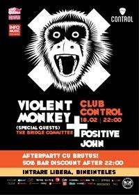 poze violent monkey in club control