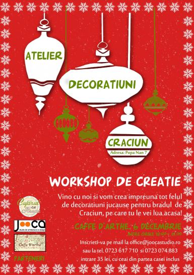 poze workshop de creatie decoratiuni de craciun