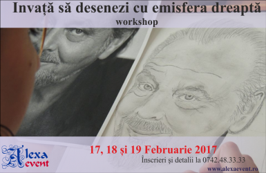 poze workshop desen cu emisfera dreapta la brasov