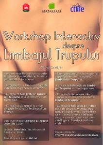 poze workshop interactiv despre limbajul trupului
