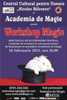 poze workshop magic la centrul cultural nicolae balcescu