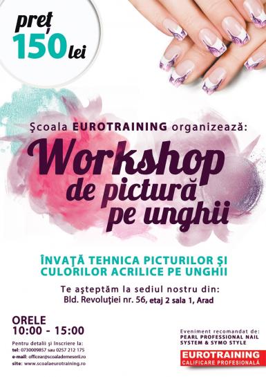 poze workshop pictura pe unghii