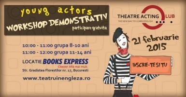 poze young actors atelier demonstrativ de teatru in engleza