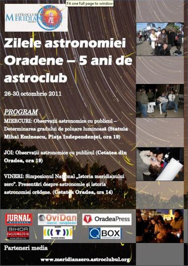 poze zilele astronomiei oradene