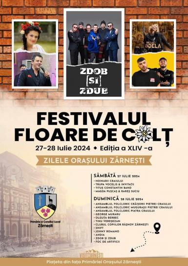 poze zilele orasului zarnesti festivalul floare de colt 2024