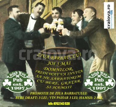 poze ziua barbatului in irish way pub