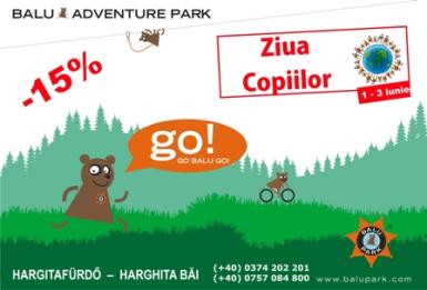 poze ziua copiilor in parc de aventura balu