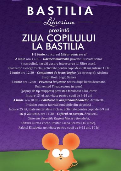 poze ziua copilului la libraria bastilia