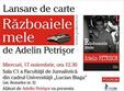 adelin petrisor vine la sibiu pentru lansarea cartii razboaiele mele 