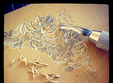 arta decorativa linogravura