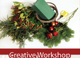 atelier aranjament floral pentru masa de craciun