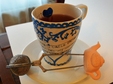 poze atelier creativ cana pictata si infuzor pentru ceai 