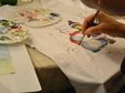 poze atelier de pictat tricouri la sediu