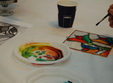 atelier de pictura pe sticla vitraliu la sediu