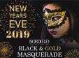 black gold masquerade party