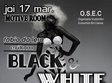 black white