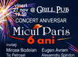 concert aniversar in grill pub micul paris 6 ani 