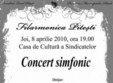 concert simfonic la casa de cultura a sindicatelor