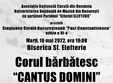 concertul corului barbatesc cantus domini 