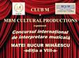 concursul de interpretare matei bucur mihaescu edi ia a viii a