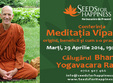 conferinta meditatia vipassana origini beneficii si cum s o p