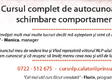 cursul complet de autocunoastere si schimbare comportamentala