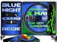 dj graphik dj christian daniel in blue night club