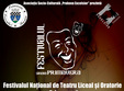 festivalul national de teatru liceal si oratorie primavera 