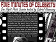five minutes of celebrity la gaia 