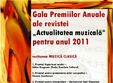 gala premiilor anuale ale revistei actualitatea muzicala 