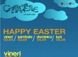 happy easter in club caractere
