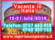 italia 12 21 iulie vacanta pentru singles