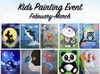 kids painting event february march