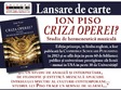 lansare de carte criza operei studiu de hermeneutica muzicala 