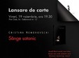 lansare de carte sange satanic de cristina nemerovschi