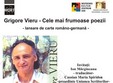 lansare de carte si lectura publica grigore vieru cele mai frumoase poezii