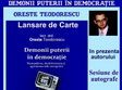 lansarea cartii demonii puterii in democratie