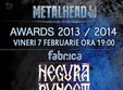 metalhead awards 2013 in club fabrica