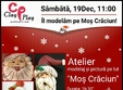 modelaj si pictura pe lut mos craciun