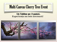 multi canvas art cherry tree even