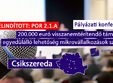 palyazati konferencia 200 000 euro visszanemteritendo tamogatas 