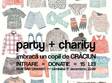 party charity imbraca un copil de craciun