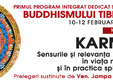 prelegeri despre karma sensurile si relevanta karmei in viata noastra si in practica spirituala