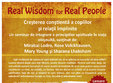real wisdom for real people cresterea constienta a copiilor si relatii implinite cu lansare de carte