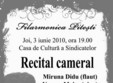 recital cameral la casa de cultura a sindicatelor