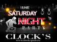 saturday night party clock s