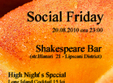 social friday la shakespeare bar din bucuresti